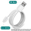 Picture of xsdtech 20 ft USB-A to Micro USB Power Cable for Ring Indoor Cam (2nd Gen) Camera- White