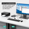 Picture of MT-VIKI USB 3.0 KVM Switch HDMI, (3 USB-A+ 1 USB-C), 4K@60Hz/2K@144Hz KVM Switcher, 2 Computers 1 Monitor KVM with 4 USB 3.0 Port
