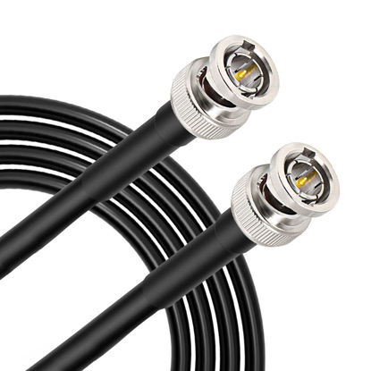 Picture of XRDS -RF SDI Cable 100FT, HD-SDI Cable 75 Ohm BNC Male to BNC Male Video Coaxial Cable for Video Surveillance Camera CCTV System
