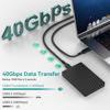 Picture of 2 Pack USB 4 Cable Compatible with Thunderbolt 4 Cable 40Gbps High Speed USB C Cable Supports 240W Fast Charing and 8K@60Hz Display for Thunderbolt 3 MacBook, iPad, 3.3FT