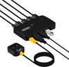 Picture of USB Switch 4 in 4 Out, USB Switcher Selector 4 Port for 4 Computer Share 4 USB Devices Keyboard Mouse Printer Scanner with Desktop Controller and Cables