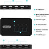 Picture of USB Switch 4 in 4 Out, USB Switcher Selector 4 Port for 4 Computer Share 4 USB Devices Keyboard Mouse Printer Scanner with Desktop Controller and Cables