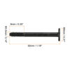 Picture of MECCANIXITY 60PCS Computer Case Fan Screws 1.18"L PC Reducing Vibration Screws Housing Radiator Screws for Fans Cooling Components, Flat Nail Head, Black