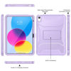Picture of Soke Case for iPad 10th Generation 10.9-inch 2022, with Built-in Screen Protector and Kickstand, Rugged Full Body Protective Cover for New Apple iPad 10.9 Inch - Violet