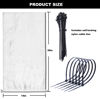 Picture of 100 Pcs Sand Bags for Flooding, Reusable Polypropylene Heavy Duty Sandbags for Flood Barrier, Weight, Construction, Earth Bag Homes, Max Load Capacity 100 lbs - Tie Strings Attached
