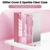 Picture of INFILAND Case for Galaxy Tab A9 Plus 5G, Glitter Cover with Sparkly Clear Back for Samsung Galaxy Tablet A9+/A9 Plus 11 Inch 2023 Model (SM-X210/X216/X218)[Auto Wake/Sleep] for Girls Kids Pink