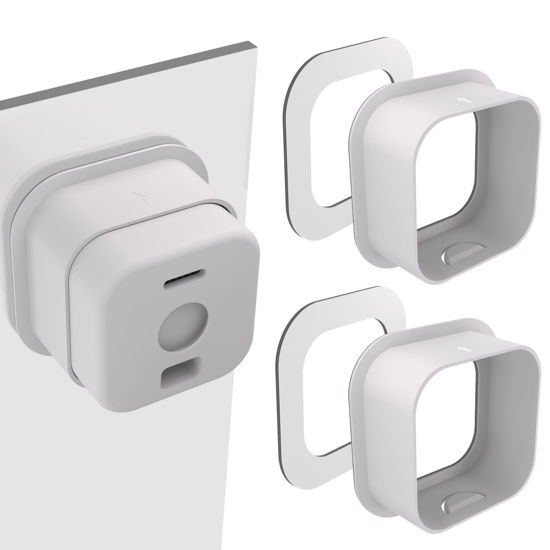 Picture of Teccle Window Mount for Blink Mini 2 (2024 Release) , Through Window Use Blink Mini 2 , No Indoor Reflections , Only Compatible with Blink Mini 2 (White, Pack of 2)