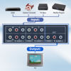 Picture of RCA Switch 4 in 1 Out Composite Video L/R Audio Selector Box 4X1, BolAAzuL 4-Way RCA Switcher - 4 Port AV Selector Switch - Plug & Play for Wii PS2 Xbox DVD STB HDTV
