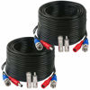 Picture of Tainston 2 Pack 100 Feet BNC Video Power Cable,BNC Extension Wire Video Security Camera Wire with Connectors for CCTV Camera DVR Surveillance System