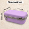 Picture of PLEAVEE Instant Print Film Camera Case for Kid Cameras & Digital Video Camera, Hard Storage Holder Organizer Bag Compatible with ESOXOFFORE/Dylanto/Anchioo/MINIBEAR and More (Purple)