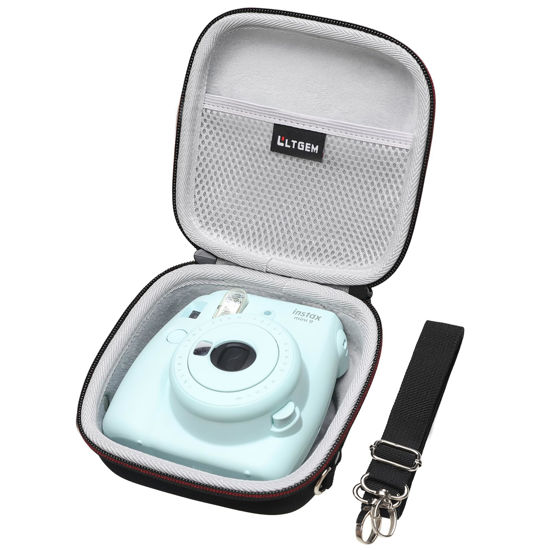 Picture of LTGEM Hard Case for Fujifilm Instax Mini 12 / Mini 11 / Mini 10 / Mini 9 / Mini 8 / Mini 7/ Mini 7+ Instant Camera - Storage Protective Carrying Bag with Shoulder Strap （Black）