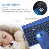Picture of TopMate Wireless Keyboard and Mouse Ultra Slim Combo, 2.4G Silent Compact USB Mouse and Scissor Switch Keyboard Set with Cover, 2 AA and 2 AAA Batteries, for PC/Laptop/Windows/Mac - Blue Black