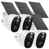 Picture of 4PCs 2K Security Camera Wireless Outdoor, Solar Camera for Home Security, Battery Powered WiFi Security Cameras with Color Night Vision, AI Motion Detection, 2-Way Audio, IP65, SD/Cloud, Works Alexa