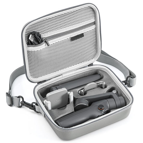Picture of STARTRC PHOTO Osmo Mobile 6 Case, PU Leather Portable OM 6 Storage Shoulder Bag for DJI Osmo Mobile 6 Gimbal Stabilizer Accessories