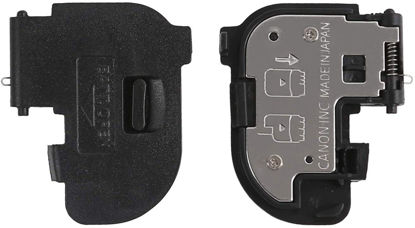 Picture of Shenligod (2pcs Battery Door Cover Repair Part Replacement Battery Lid Cap for Canon EOS 7D EOS DSLR Digital Camera Repair Black