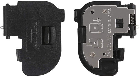 Picture of Shenligod (2pcs Battery Door Cover Repair Part Replacement Battery Lid Cap for Canon EOS 7D EOS DSLR Digital Camera Repair Black