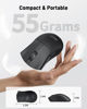 Picture of acer Wireless Mouse, 1200 DPI Computer Mouse Wireless with 2.4GHz USB A Receiver, 5 Buttons USB Mouse Compatible, PC, Laptop, Desktop (Black)
