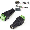 Picture of exgoofit DC Power Connector 15 Pairs 12V Male+Female 2.1x5.5MM DC Power Jack Plug Adapter Connector for CCTV Camera and LED Strip Light