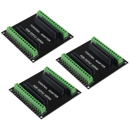 Picture of 3PCS ESP32 Breakout Board GPIO 1 into 2 Compatible with 30 Pins ESP32S ESP32 Development Board 2.4 GHz Dual Core WLAN WiFi + Bluetooth 2-in-1 Microcontroller ESP-WROOM-32 Chip for Arduino