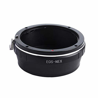 Picture of Compatible with EF, EF-S Lens to E-Mount Camera Body, fits NEX-3,NEX-5,NEX-7,NEX-7N,Camcorder NEX-VG10,EF to NEX Lens Adapter