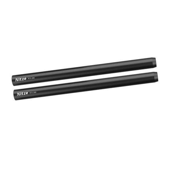 Picture of Nitze 15mm Rods 8 Inches, 15mm Aluminum Alloy Rod with M11 Female Thread (2 Pcs) - R15-200