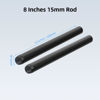 Picture of Nitze 15mm Rods 8 Inches, 15mm Aluminum Alloy Rod with M11 Female Thread (2 Pcs) - R15-200