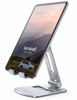 Picture of Lamicall Tablet Stand, Foldable Holder - Adjustable Tablet Dock, for 4.7" - 13" Tablet, Such as iPad Pro 11/10.5/12.9, Mini, Air, Galaxy Tabs, Kindle, Silver