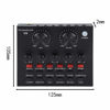 Picture of External Sound Card, USB V8 Live External Sound Mixer Board, Voice Changer Sound Card with Multiple Sound Effects for Live Recording Home KTV Voice Chat