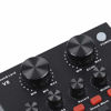 Picture of External Sound Card, USB V8 Live External Sound Mixer Board, Voice Changer Sound Card with Multiple Sound Effects for Live Recording Home KTV Voice Chat