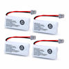 Picture of OXWINOU BT-1021 2.4V 300mAh Cordles Phone Battery Compatible with for Uniden uniden 6.0 BT-1016 BT-1008 BT-1025 BBTG0847001 BBTG0798001 Empire CPH-515B Phone Battery(4-Pack)