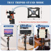 Picture of Tripod for Camera with Handle, 2 in1 Camera Tripods & Monopods with Removable Tray, Heavy Duty Tripod for DSLR Camera Projector and Sheet Music, Extra Metal Spikes and Carry Bag.