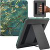 Picture of GOVTVA Stand Case for 7" Kindle Paperwhite 12th Generation 2024 / Signature Edition & Kindle Colorsoft Signature Edition 2024 Released Cover with Auto Sleep/Wake/Double Hand Strap (Apricot Blossom)