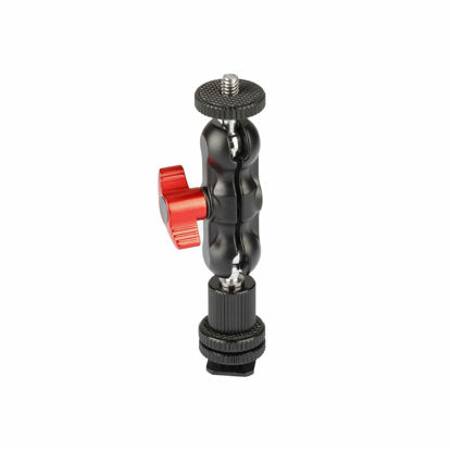 Picture of CAMVATE 1/4"-20 Ball Head Extension Arm with Shoe Mount for Camera Monitor/Flashlight - 2040