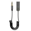 Picture of NEWNEWLIU Aux Bluetooth Adapter 5.3 with Built-in Microphone Bluetooth Receiver USB-3.5mm Wireless Car Kit Auxiliary Incoming Hands-Free Calls Compatible with Car Speaker and Home Audio(T07)
