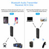 Picture of Bluetooth 5.0 Transmitter 3 in 1,Bluetooth Receiver,Wireless Adapter, Bluetooth Audio Adapter with 3.5mm AUX Stereo Output for TV, PC, car, Headset, Headphone, Earphone, Earbud