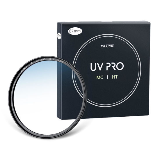 Picture of VILTROX 67mm MC UV Protection Filter with 18 Multi-Layer Coatings UHD/Hydrophobic/Scratch Resistant Aluminum Alloy Ultra-Slim Frame UV Filter Compatible with Canon Nikon Sony Fuji DSLR Camera Lens