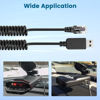Picture of Radar Detector Cable, USB 2.0 to RJ11 Plug Cable 5V-12V Power Cord, Compatible with Unide R3/7/1, Escort 360 Passport 9500i/7500S/8500/7500 and Other Radar detectors
