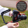 Picture of GENS Handheld Camera Stabilizer Grip - Universal U-Shaped Handle Works with DSLR, Mirrorless, & Video Cameras with 1/4"-20 Threaded Insert - Foldable Design with Extra Mounting Holes for Accessories