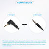 Picture of 2.5mm to 6.35mm 1/4" Flash Sync Cable Cord Camera Strobe Lighting Speedlight Trigger Connect Spring Coiled Wire for Camera Studio Strobe Lighting Trigger