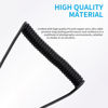 Picture of 2.5mm to 6.35mm 1/4" Flash Sync Cable Cord Camera Strobe Lighting Speedlight Trigger Connect Spring Coiled Wire for Camera Studio Strobe Lighting Trigger