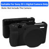 Picture of Camera Case for Sony ZV-1, ZV1 Camera Cover Silicone Camera Sleeve with Buttons Prompts Removable Lens Cap, Camera Body Skin Protective Case for Sony ZV 1 Digital Camera -Black