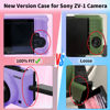 Picture of Camera Case for Sony ZV-1, ZV1 Camera Cover Silicone Camera Sleeve Body Skin Protective Case with Removable Lens Cap for Sony ZV 1 Digital Camera, Purple
