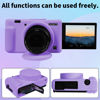 Picture of Camera Case for Sony ZV-1, ZV1 Camera Cover Silicone Camera Sleeve Body Skin Protective Case with Removable Lens Cap for Sony ZV 1 Digital Camera, Purple