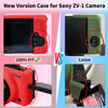 Picture of Camera Case for Sony ZV-1, ZV1 Camera Cover Silicone Camera Sleeve Body Skin Protective Case with Removable Lens Cap for Sony ZV 1 Digital Camera, Red