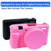Picture of Camera Case for Sony ZV-1, ZV1 Camera Cover Silicone Camera Sleeve with Buttons Prompts Removable Lens Cap, Camera Body Skin Protective Case for Sony ZV 1 Digital Camera - Rose