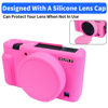 Picture of Camera Case for Sony ZV-1, ZV1 Camera Cover Silicone Camera Sleeve with Buttons Prompts Removable Lens Cap, Camera Body Skin Protective Case for Sony ZV 1 Digital Camera - Rose