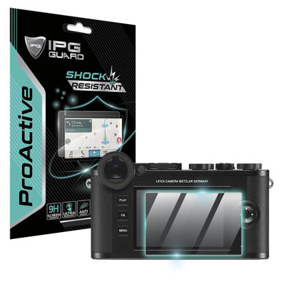 Picture of IPG ProActive for Leica CL / Q2 / SL2 / SL3 / SOFORT 2 / TL2 / V-Lux 5 Camera Display (2 Units) 9H Hardness Screen Protector Smooth Glass Touch Ultra Responsive High Clarity Anti Scratch Smudge & Shock Proof Nano Technology Guard (Leica CL)