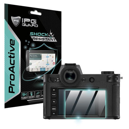 Picture of IPG ProActive for Leica CL / Q2 / SL2 / SL3 / SOFORT 2 / TL2 / V-Lux 5 Camera Display (2 Units) 9H Hardness Screen Protector Smooth Glass Touch Ultra Responsive High Clarity Anti Scratch Smudge & Shock Proof Nano Technology Guard (Leica SL2)