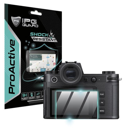 Picture of IPG ProActive for Leica CL / Q2 / SL2 / SL3 / SOFORT 2 / TL2 / V-Lux 5 Camera Display (2 Units) 9H Hardness Screen Protector Smooth Glass Touch Ultra Responsive High Clarity Anti Scratch Smudge & Shock Proof Nano Technology Guard (Leica SL3)