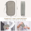 Picture of FYY Electronic Organizer, Travel Cable Organizer Bag Pouch Electronic Accessories Carry Case Portable Waterproof Double Layers Storage Bag for Cable, Charger, Phone, Earphone, Medium Size- Khaki